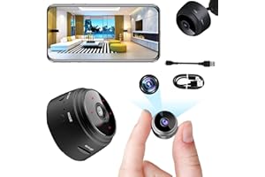 EXIGNS Wireless WiFi Camera with Motion Detection Night Vision HD 1080P, Nanny Cam for Home Security, Surveillance Camera Tiny Portable Baby Monitor for Home Indoor