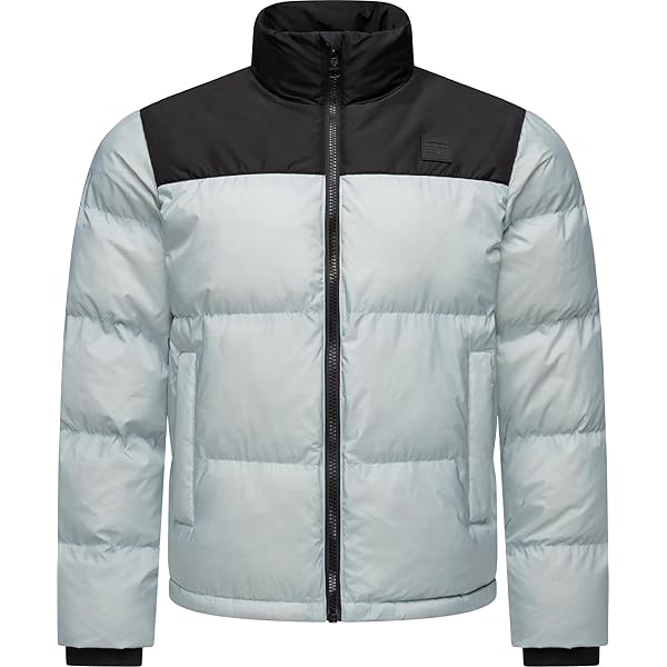 ATLAS FOR MEN - Tweekleurige donsjas met capuchon - M