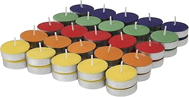 Amazon Brand - Solimo Wax Tealight Candles