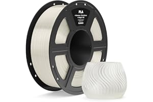 ELEGOO Filamento PLA 1,75mm Traslucido 1KG, Filamento per Stampante 3D, Precisione Dimensionale ±0,02mm, Bobina da 1kg (2,2lbs), Compatibile con la Maggior Parte delle Stampanti 3D