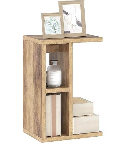 Tavolino Da Caffè GIANTEX 3 Livelli Con Ruote - 105x60x46cm Grigio - Mobile E Moderno