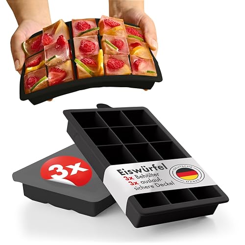 Blumtal Eiswürfelform Silikon, 3er Set, 15 Fach