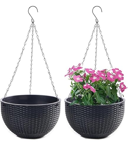 Pot De Fleurs Suspendu Suspension Macramu00e9 Avec Perles - Pot De Fleurs