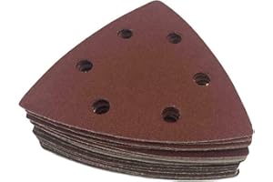 DAW21ONLINESHOP Triángulos de lijado 93 x 93 x 93 mm Triángulo de lijado Delta muela P80 100 piezas