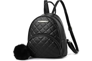I IHAYNER Mini Backpack Purse Quilted Fashion Vegan Leather Small Shoulder Daypack for Women