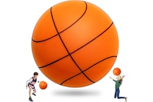 Hpbaggy 21cm Leiser Indoor Basketball,Hochbelastbarer Silent,Hochelastisch Silent Basketball,Schaumstoffball,Leise Spielzeugbälle für Kinder und Erwachsene