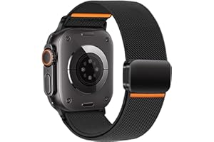 SOLOLUP Stretchy Magnetic Straps for Apple Watch Ultra 3/2 Strap 49mm 46mm 45mm 44mm 42mm 41mm 40 38 mm iWatch Men/Women,Elastic Nylon Fabric Sport Replacement Band for Apple Watch 11 10 9 8 7 6 5 4 3 SE 3/2