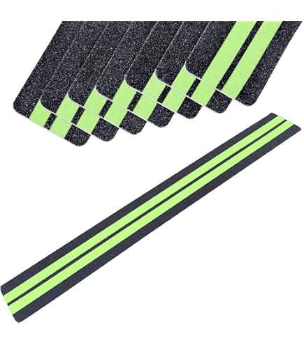 Ruban Adhésif Antidérapant Avec Film Lumineux Brille Dans Le Noir Bande De Securite Pour Escaliers Echelles Sols Glissants Interieur Et Exterieur 10 M X 5 Cm 40836380