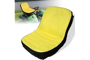bonbo LP92334 Upgrade Large Seat Cover Riding Mower Cushioned Seat up to 18" High for John Deere Mower & Gator | Oxford 300D Fabric, Comfortable, Convenient Pockets, Vent Hole