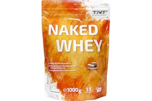 TNT TRUE NUTRITION TECHNOLOGY TNT Naked Whey Protein w proszku (1 kg) • Proszek białkowy z laktazą do shake'a proteinowego, pieczenia i gotowania • świetna rozpuszczalność i pyszny smak (gofrownica orzechowa)