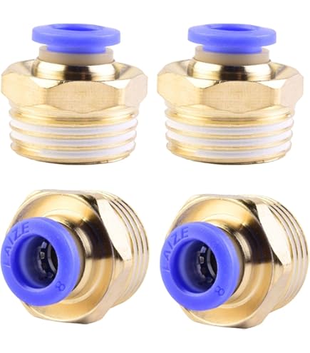 2 Raccordi Angolari Pneumatici Da 6 Mm - Attacco Rapido IQS Per Tubi Aria Compressa - Foto 11