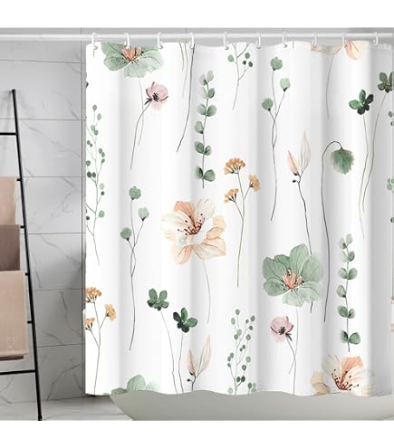 Lindameler Duschvorhang Herbst-Ahorn – 183x183 Cm, Polyester, Wasserdicht, Mit 12 Haken
