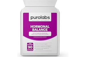Premenstrual Supplements for Women - PMS Support for Hormone Balance with Magnesium & Vitamin B6-90 Vegan Capsules - Made in The UK by Purolabs