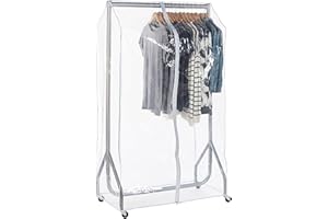 SIMPSON & RUXTON Hoesh International Transparent Clear Clothes Rail Cover Waterproof Peva (4ft)