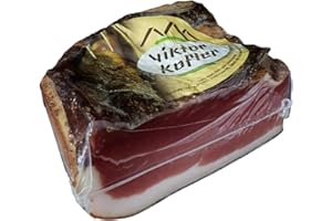 ‎BAVAREGOLA BAVAREGOLA Speck aus Südtirol 6 Monate gereift - 600g - Original Südtiroler Speck Spezialität von Viktor Kofler/Lana -Schinkenspeck geräuchert & luftgetrocknet am Stück