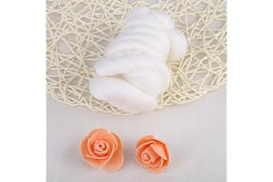 Wosume Nadelfilzwolle Filzwolle Set Filzwolle Trockenfilzen Filzwolle Nassfilzen Filzwolle Zum Stricken Märchenwolle, farbige Wolle Roving Spinning Nähen Trimmen Handarbeit Material 8Colors 55g(Weiß)