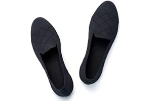 Puxowe Bailarinas Mujer Cómodas - Zapatos Elegantes Slip-On de Punto Ballerina para Mujer