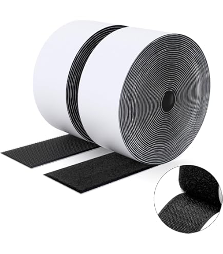 Alfatex Nastro Adesivo Da Cucire Con Velcro - 20mm Blu Navy, Lato Gancio E Anello, Lunghezza 1 Metro