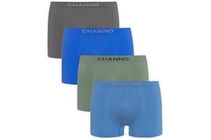 Channo Calzoncillos Boxer Niño Sin Costuras Infantil Licra Liso Elástico Microfibra Pack