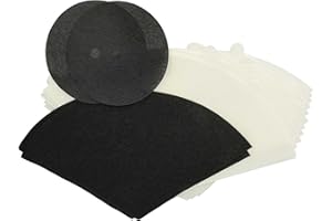 vhbw 16x Filtro compatible con Filter Queen Majestic 360 aspiradora - filtro carbón activo, cono de filtro, filtro protección motor