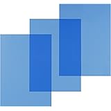 Pavo Einbanddeckel-Klarsichtfolie A4, PVC-Folie, 0.20 mm, 100-er Pack, transparent/blau