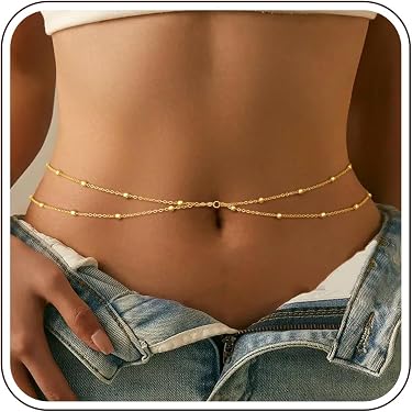 Cintura con micro strass, argento | Intrend