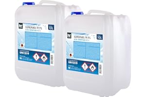 Höfer Chemie Alcool Isopropylique Pur 2 X 10 L (20L)- Isopropanol 99,9% (IPA) pour le Nettoyage et le Dégraissage - Solvant Puissant - Multiusage