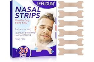 GMOLARSUSCO Nasenpflaster Schnarchen 30 Stück, Nasenstrips Schnarchstopper, Snoring Nose Strips, Anti Schnarch Nasenpflaster für Sport und Schlaf, Besser Atmen Besser schlafen 66x19mm