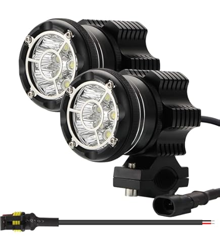 Supporto Universale Per Luci Moto - Staffe Regolabili 360° In Metallo - Foto 8