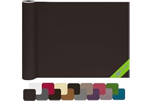 HOCOXW Simili Cuir Autocollant 30 x 100 cm, Patch de Réparation Cuir-PU Auto-adhésif pour Rénovation - Rouleau Adhesif Cuir pour Canapé, Siège de Voiture, Sacs à Main, Vestes, Meubles (Noir)