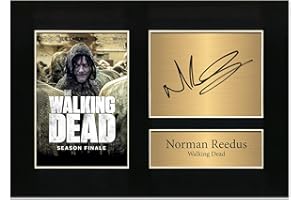 Zulu Image Norman Reedus The Walking Dead Signed | Autograph A4 Printed Photo Reproduction Print Picture Display No63, Black