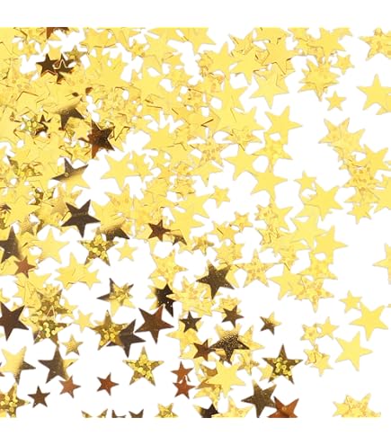 Silvester Konfetti 2025 – Gold, Schwarz, Silber, Ca. 500 Teile, Aus Glitzerndem PVC – Perfekt Für Partydeko, Tischdekoration Oder Luftballons