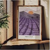 Fark Tanıtım Manzara &Ccedil;er&ccedil;evesiz Poster, Modern Dekoratif &Ccedil;er&ccedil;evesiz Poster, Tablo, Provence, 30 x 40