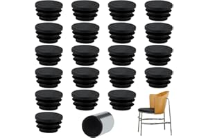Hugwish 20 pezzi tappi terminali rotondi 22mm 16/22/25/30/40/50 mm per tubi con un diametro esterno di 22 mm, tappi tubi plastica diametro 22 mm, tappi sedie rotondi (22mm)
