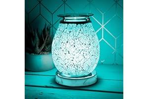 lesser and pavey LP45320 Bulb Shaped Desire Aroma Lamp | Teal Mosaic Design | 1 Pc