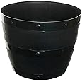 Whitefurze G0834BL 34cm Barrel Planter - Black