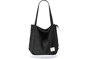 KALIDI cord Tasche Damen Umhängetasche mit Reißverschluss,Groß Shopper Tasche Tote Bag Handtasche Schultertaschen für Arbeit Büro Reisen Einkaufen Schule und Alltag