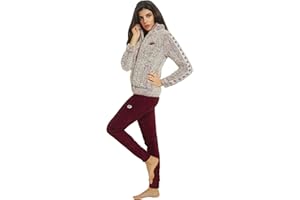 Lotto Tuta Donna Invernale Termica in Pile con Zip Intera - Tuta Donna Completa Grigio L EU 44 L