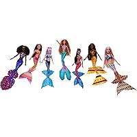 Mattel DISNEY Arielle, die Meerjungfrau - Arielle und ihre 6 Geschwister Caspia, Indira, Perla, Karina, Mala und Tamika, für
