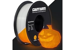 GIANTARM Filament PLA 1,75 mm PLA fluorescencyjny czerwono-pomarańczowy świecący, świecące w ciemności materiały do drukowania 3D szpula 1 kg