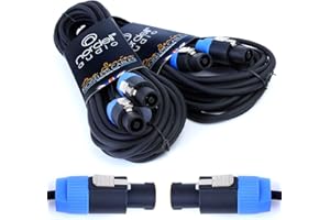 NORDELL 1 x 10 metre (10m) Speakon Compatible Speaker Leads/Cables - PA systems