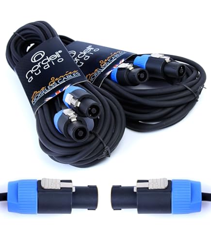 6.35mm 1/4" Jack To 1/4" Jack PA Speaker Cable / Guitar Amp Head / Cab Lead GOLD