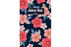 Address Book: A5 Large Print Address Book, A-Z Address & Telephone Book - Small A5 Organizer. The perfect notebook for keeping your important contact information handy and well-organized.