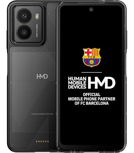 HMD Arc Smartphone – 6,52 Zoll Display, 64 GB, Android 14 Go, Schwarz, Mit Hybrid-Slot