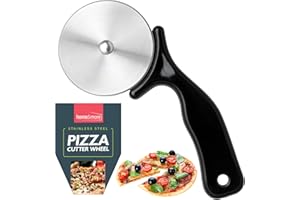 SOL 1pk Pizza Cutter Wheel - Stainless Steel Pizza Cutter for Cutting & Serving Pizza - Dishwasher-Safe Food Grade Pizza Slicer & Kitchen Tool