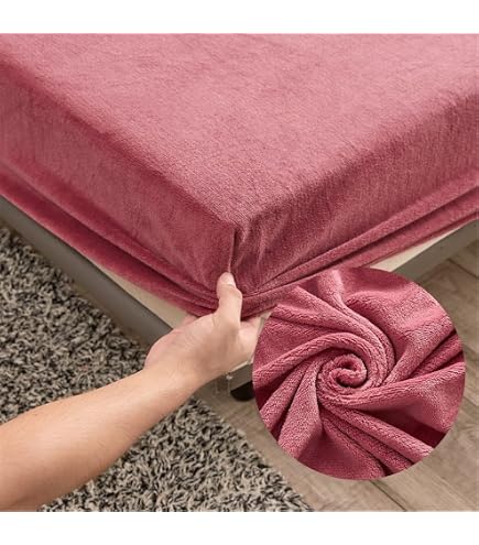 Sleepdown Lenzuolo con angoli in 100% flanella di cotone spazzolato, biancheria da letto di lusso, morbido e accogliente, con tasca profonda da 32 cm, colore rosa cipria, super king, 5056242833970