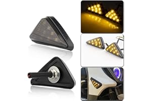 OFZVEO Intermitentes Moto 4pcs Indicadores Lateral de Motocicleta 10LED Luces de Señal de Giro 12V Impermeable Universal para Motocicleta