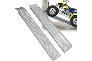 LARS360 2 Rampe di carico per rimorchio, in Acciaio zincato, Antiscivolo, per Moto, ATV, Quad, Auto, Portata Fino a 200 kg per Pezzo, Dimensioni: 160 x 22 x 4 cm