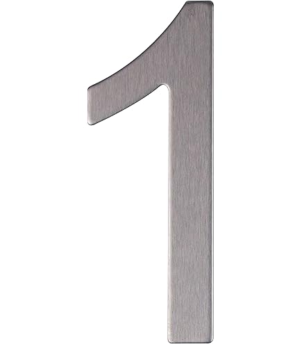 MOCAVI HS10 Numéro De Rue En Acier Inoxydable Adhésif, Modèle