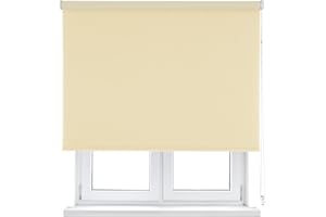 VIEWTEX | Estor Enrollable Opaco Térmico Marfil 105 X 190cm | Bloquea la Entrada de la luz | Fabricado en España | Garantia 5 años
